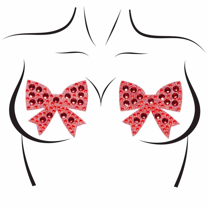 LEG AVENUE - BOWS NIPPLE COVERS, ONE SIZE