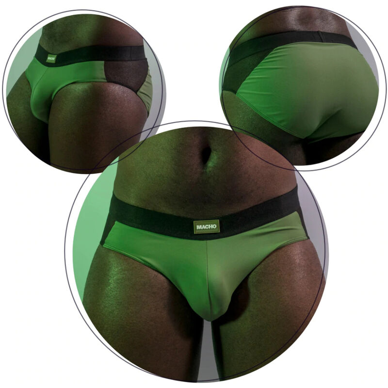 MACHO - MS23V KURZE UNTERHOSE GRÜNE FARBEN L/XL