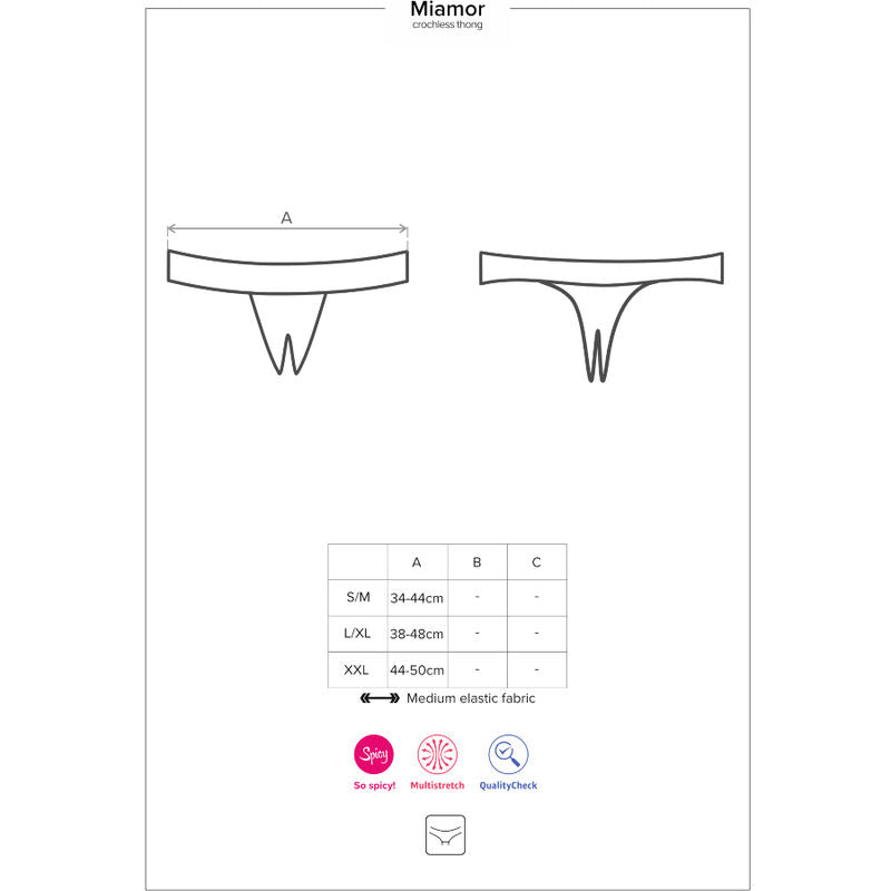 OBSESSIVE - MIAMOR PANTIES OHUFREI S/M