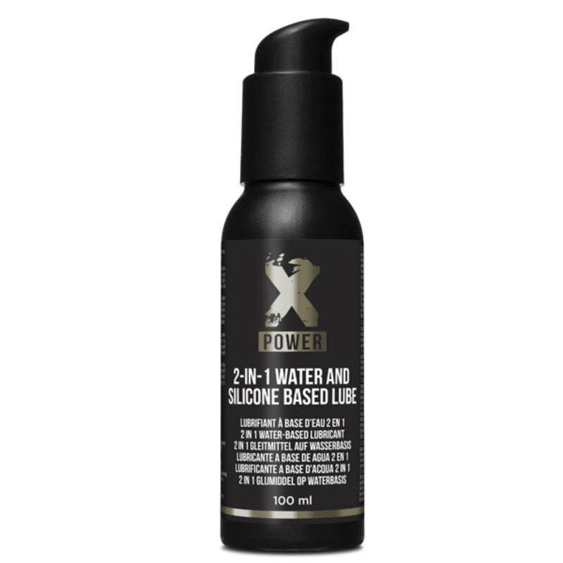 XPOWER - 2-IN-1 WATER AND SILICONE BASED LUBRICANT, 100 ML