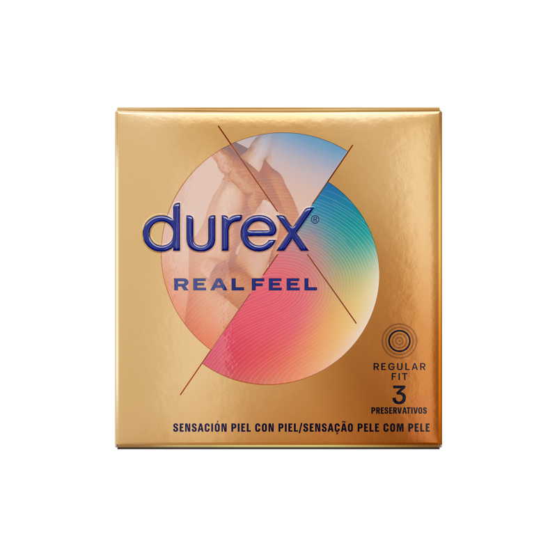 DUREX - REAL FEELING CONDOMS 3 UNITS