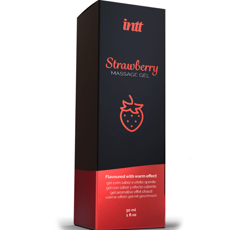 INTT MASSAGE & ORAL SEX - MASSAGE GEL WITH HOT EFFECT STRAWBERRY FLAVOR