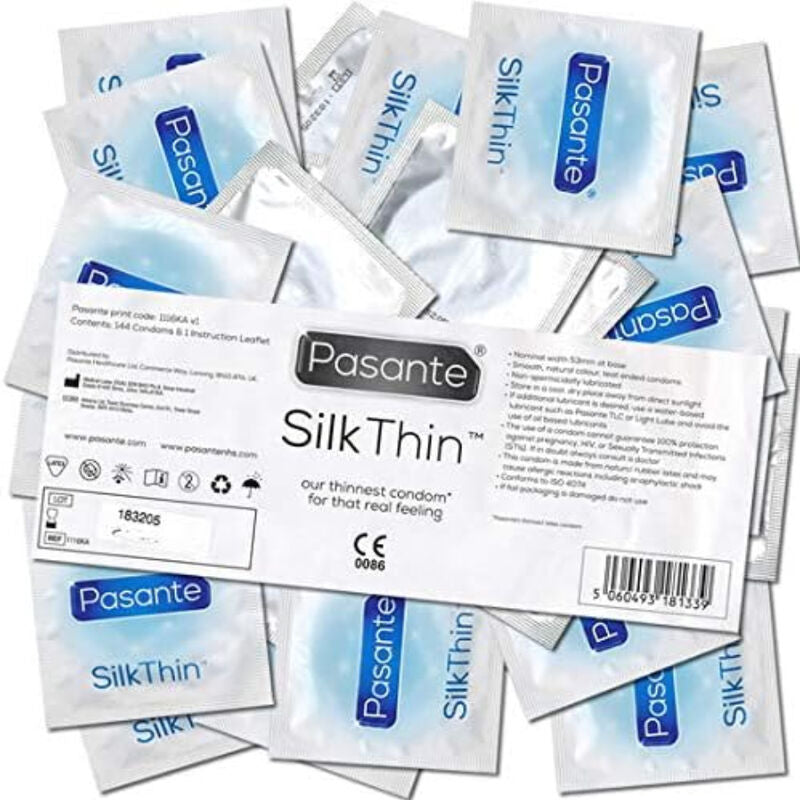 PASANTE - CONDOMS SILK THINNIST 144 UNITS