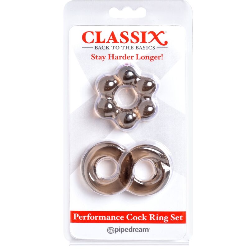 CLASSIX - SET OF 2 GRAY PENIS RINGS