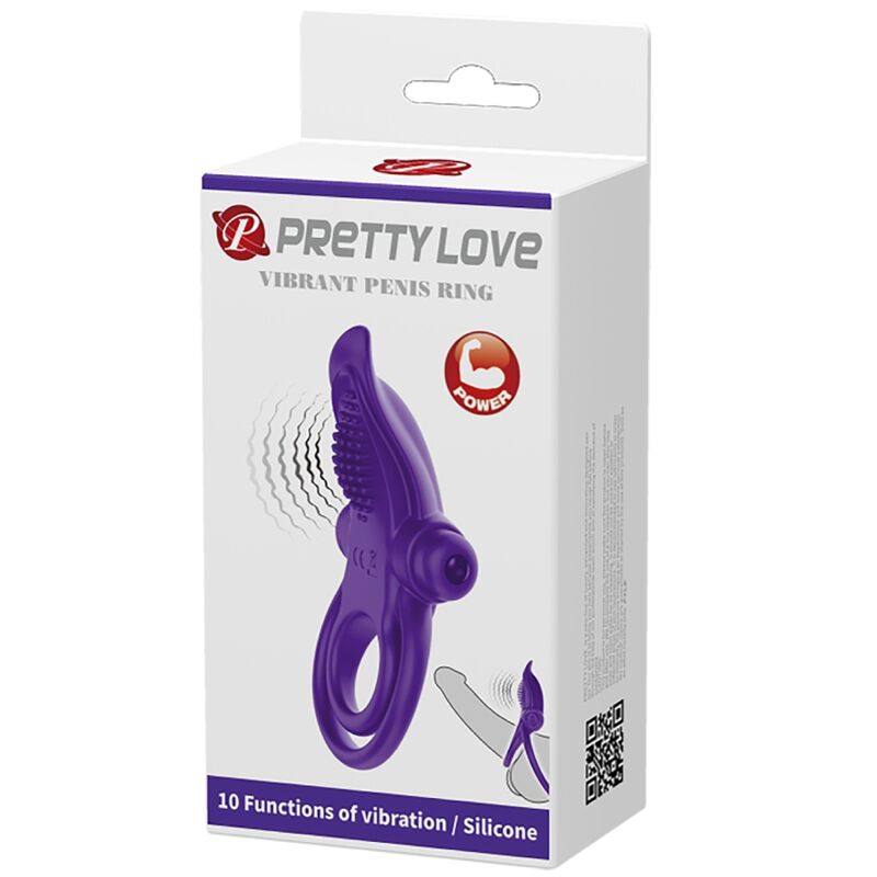 PRETTY LOVE - PURPLE VIBRATING CENIS RING