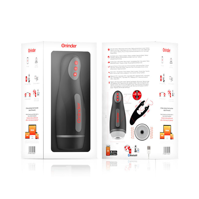 ONINDER - SEOUL RECHARGEABLE MALE MASTURBATOR WITH 10 SPEEDS - FREE APP