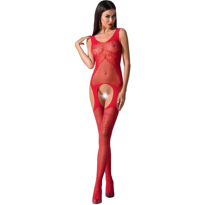 PASSION - WOMAN BS061 BLACK BODYSTOCKING, ONE SIZE