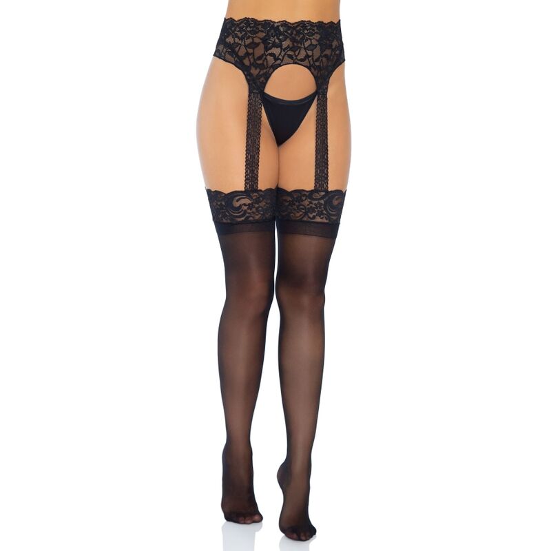 LEG AVENUE - OPAQUE SUSPENDER BELT IN ONE SIZE