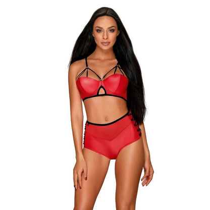 OBSESSIVE - LEATHERIA SET TWO PIECE S/M