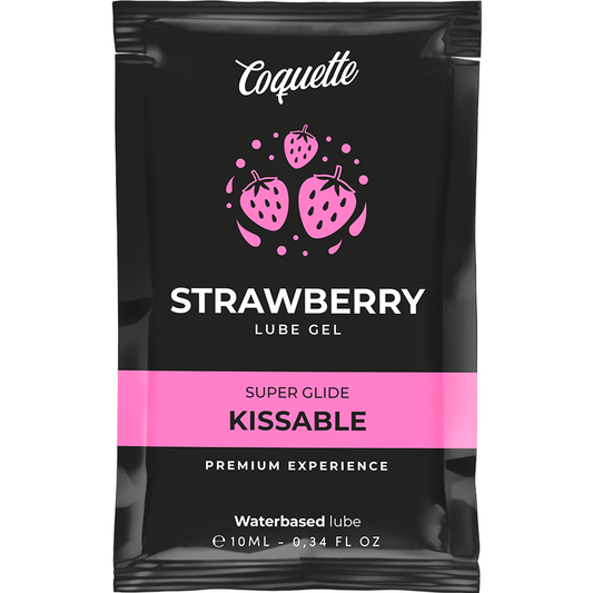 COQUETTE CHIC DESIRE - KISSABLE STRAWBERRY WATER BASED LUBRICANT BAG 10 ML