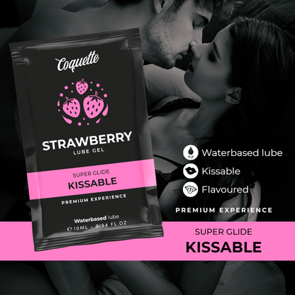COQUETTE CHIC DESIRE - KISSABLE STRAWBERRY WATER BASED LUBRICANT BAG 10 ML