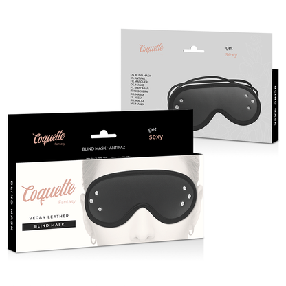 COQUETTE CHIC DESIRE - FANTASY VEGAN LEATHER MASK WITH NEOPRENE LINING