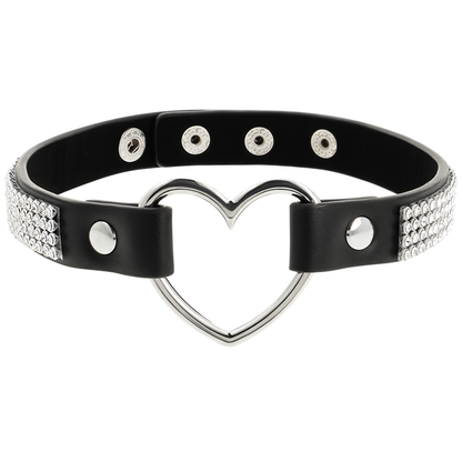 COQUETTE CHIC DESIRE - VEGANES LEDER-HALSBAND MIT HERZ