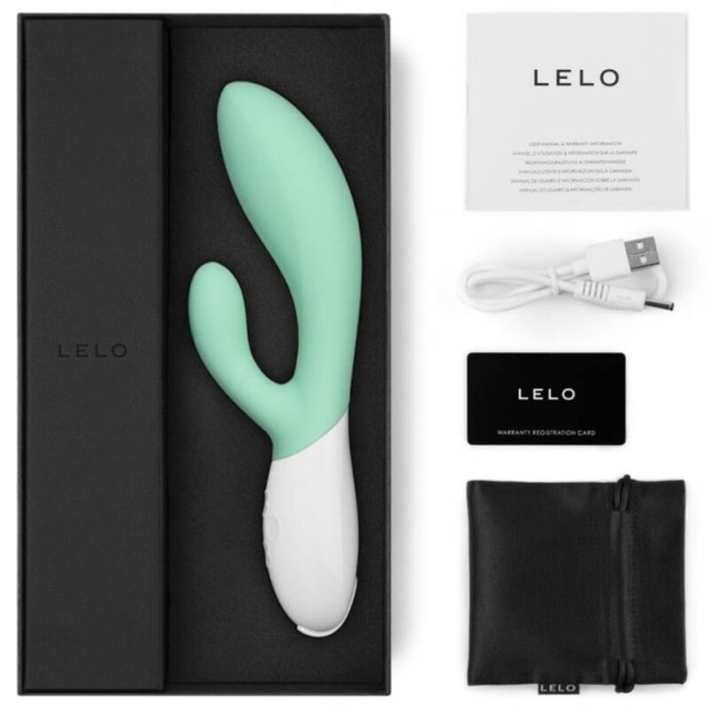 LELO - INA 3 GREEN RABBIT VIBRATOR LUXURY ALGAE