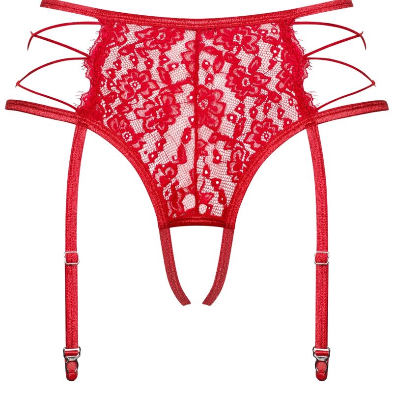 OBSESSIVE - GARTER BELT REDIOSA WITH OPENING S/M