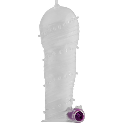 OHMAMA - TEXTURED PENIS SLEEVES WITH VIBRATING BALL WITH WIDE TIP