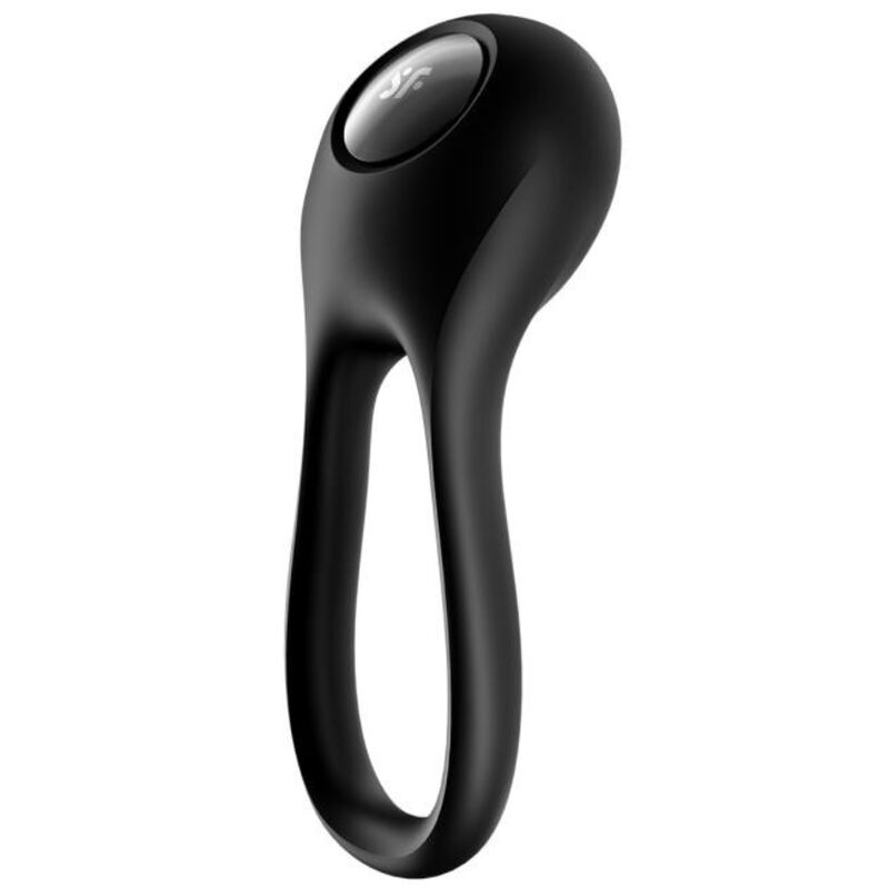 SATISFYER - MAJESTIC DUO RING VIBRATOR BLACK