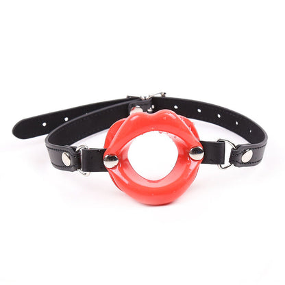 OHMAMA FETISH - Gag with red lips and straps