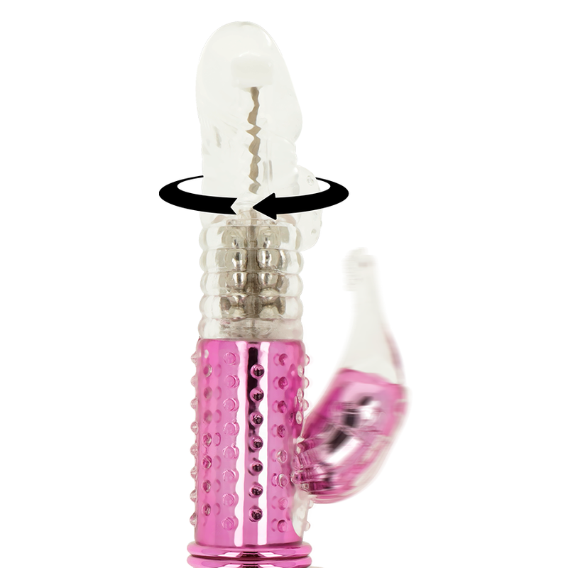 OHMAMA - VIBRATOR WITH ROTATION FUNCTION AND CLITORIC STIMULATOR