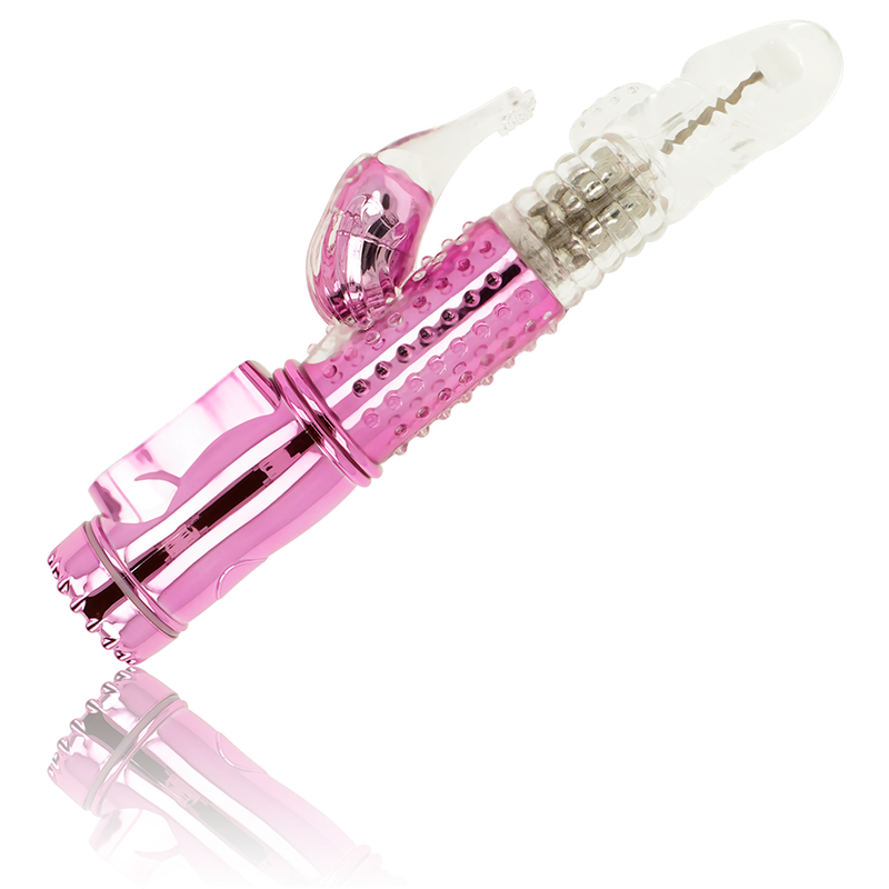 OHMAMA - VIBRATOR WITH ROTATION FUNCTION AND CLITORIC STIMULATOR