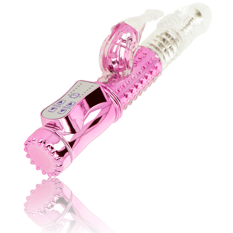 OHMAMA - VIBRATOR WITH ROTATION FUNCTION AND CLITORIC STIMULATOR