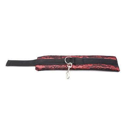 OHMAMA FETISH - VELVET HANDCUFFS WITH NYLON BAND