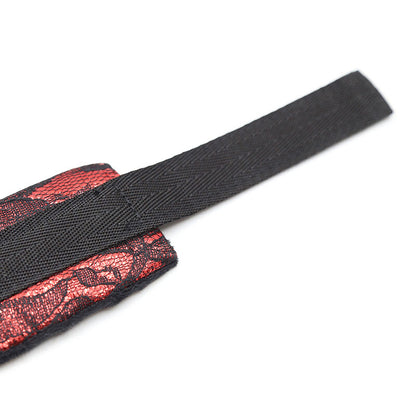 OHMAMA FETISH - VELVET HANDCUFFS WITH NYLON BAND