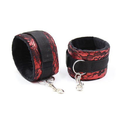 OHMAMA FETISH - VELVET HANDCUFFS WITH NYLON BAND