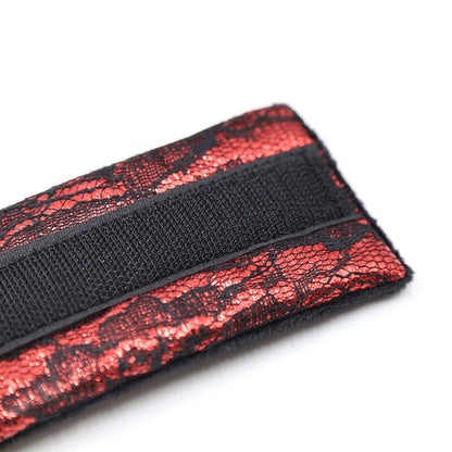 OHMAMA FETISH - VELVET HANDCUFFS WITH NYLON BAND
