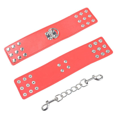 OHMAMA FETISH - RED SNAP HANDCUFFS