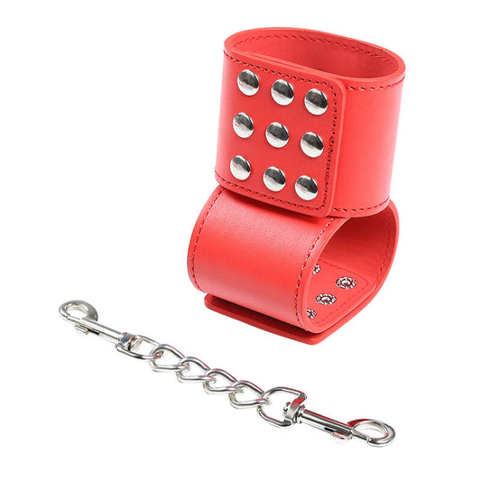 OHMAMA FETISH - RED SNAP HANDCUFFS