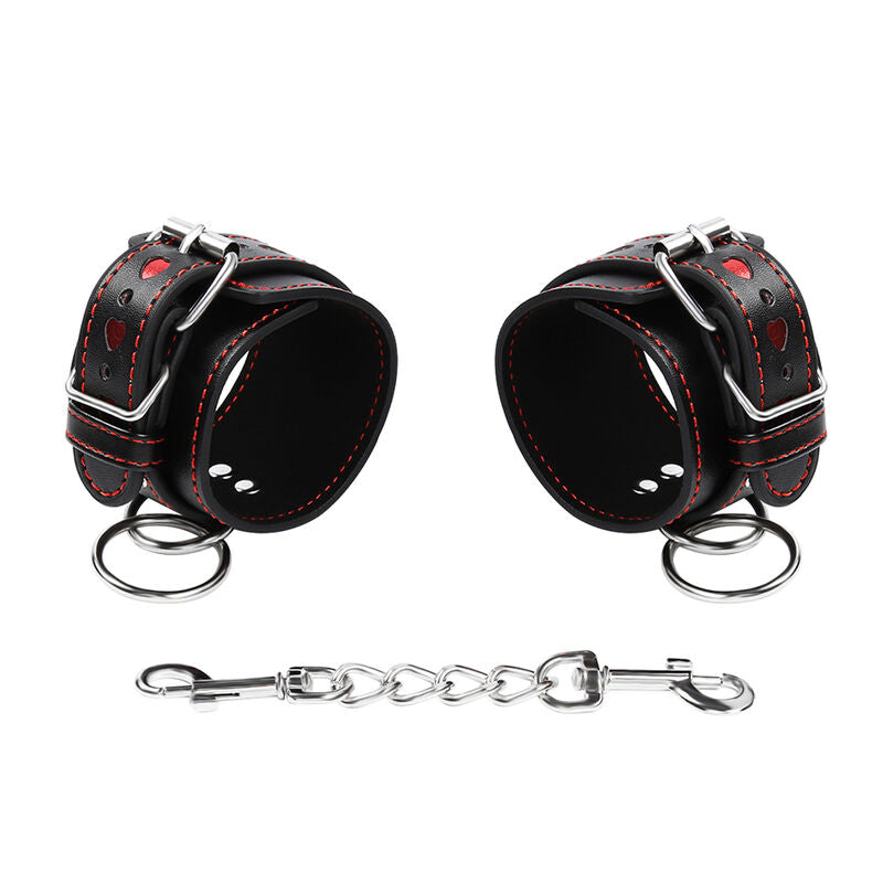 OHMAMA FETISH - HANDCUFFS WITH HEART INLAYS