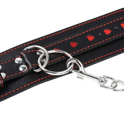 OHMAMA FETISH - HANDCUFFS WITH HEART INLAYS