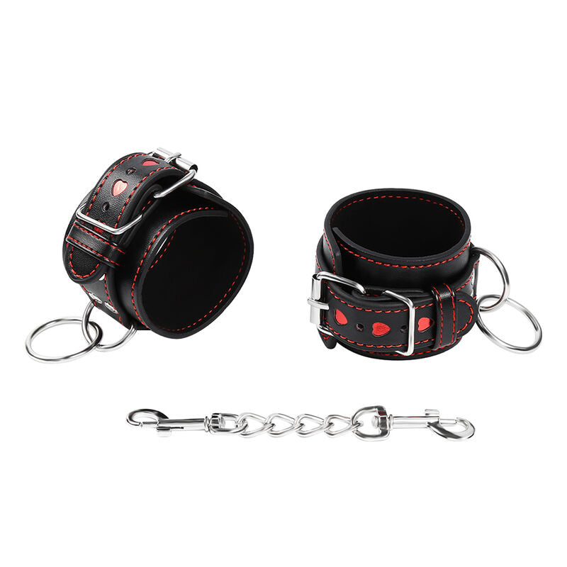 OHMAMA FETISH - HANDCUFFS WITH HEART INLAYS