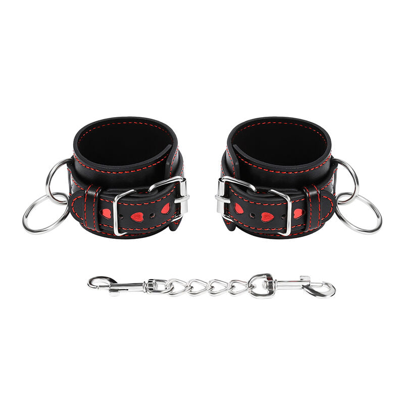 OHMAMA FETISH - HANDCUFFS WITH HEART INLAYS