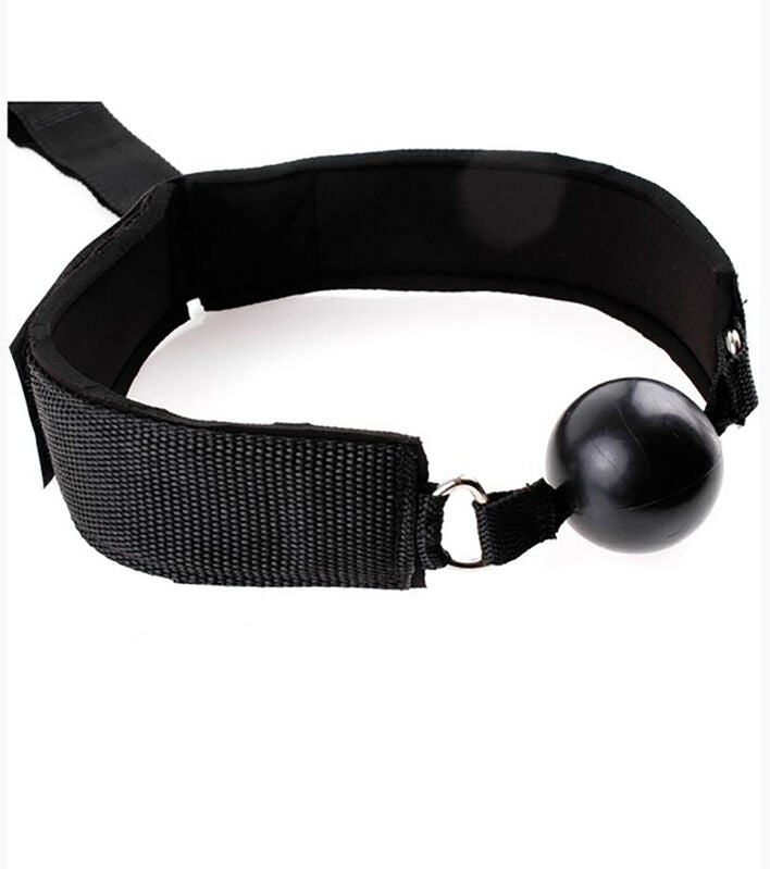 OHMAMA FETISH - NEOPRENE GAG WITH HAND CUFFS