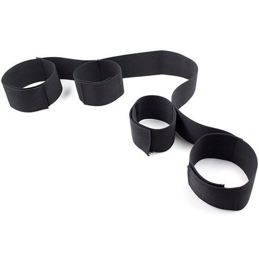 OHMAMA FETISH - SPREADER SOFT BAR NYLON WRIST RESTRAINTS