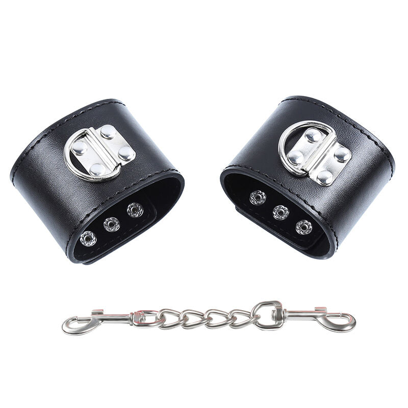 OHMAMA FETISH - METAL WRIST GUIDES WITH SNAP FASTENING