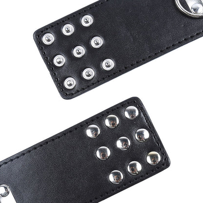 OHMAMA FETISH - METAL WRIST GUIDES WITH SNAP FASTENING