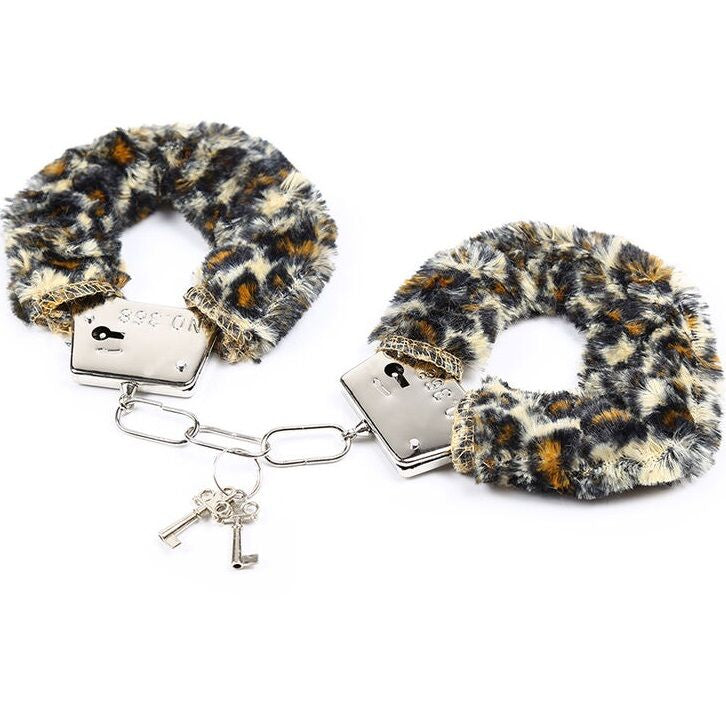 OHMAMA FETISH - VELVET FURLINED METAL WRIST CUFFS