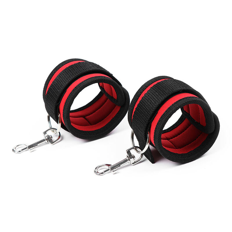 OHMAMA FETISH NYLON BIND HOOK AND EYE HAND RESTRAINTS