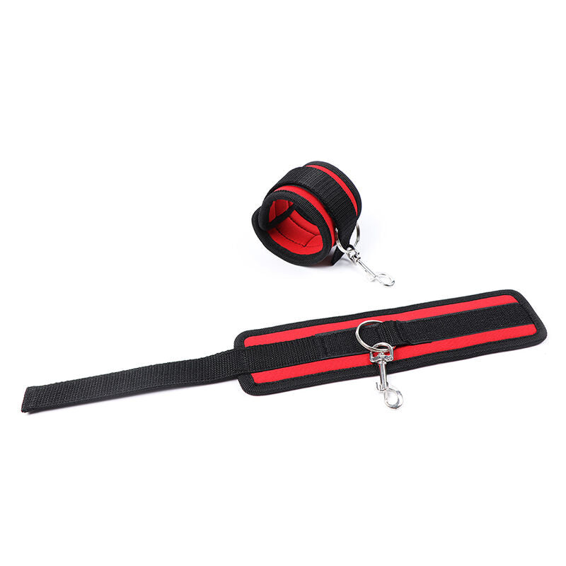 OHMAMA FETISH NYLON BIND HOOK AND EYE HAND RESTRAINTS