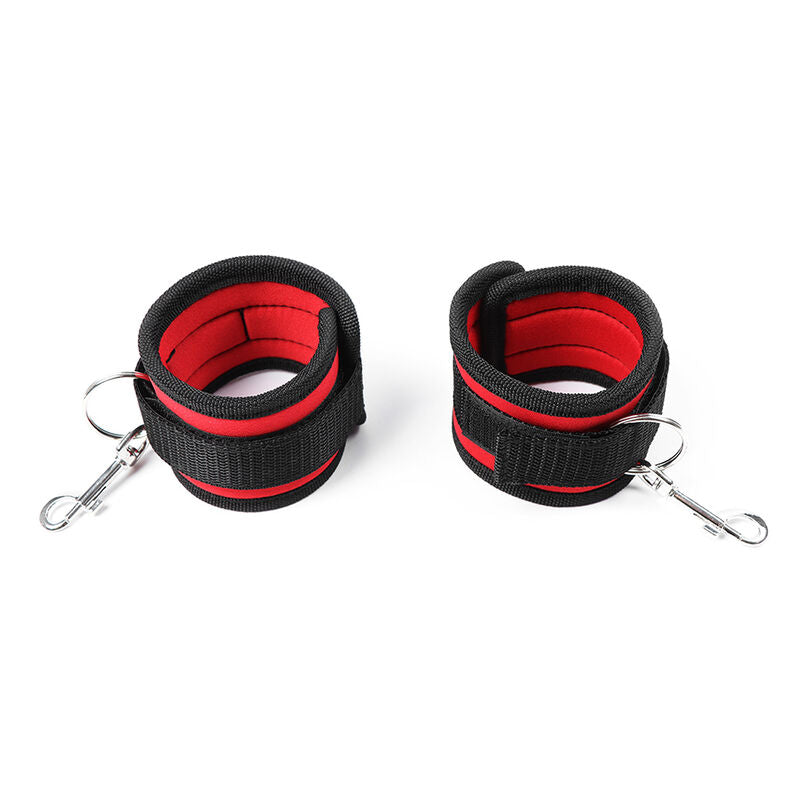 OHMAMA FETISH NYLON BIND HOOK AND EYE HAND RESTRAINTS