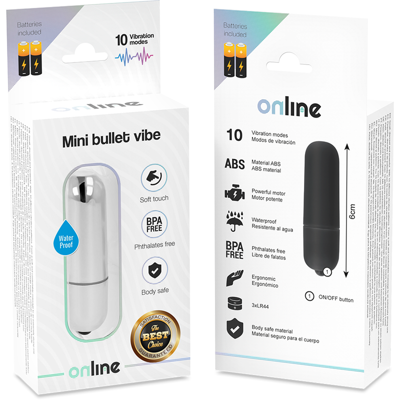 ONLINE - MINI SILVER VIBRATING BALL