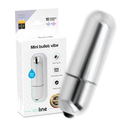ONLINE - MINI SILVER VIBRATING BALL