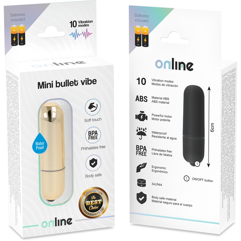 ONLINE - MINI GOLDEN VIBRATION BALL