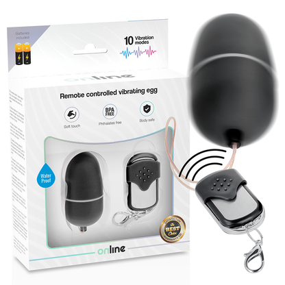 ONLINE - REMOTE CONTROL VIBRATING EGG BLACK