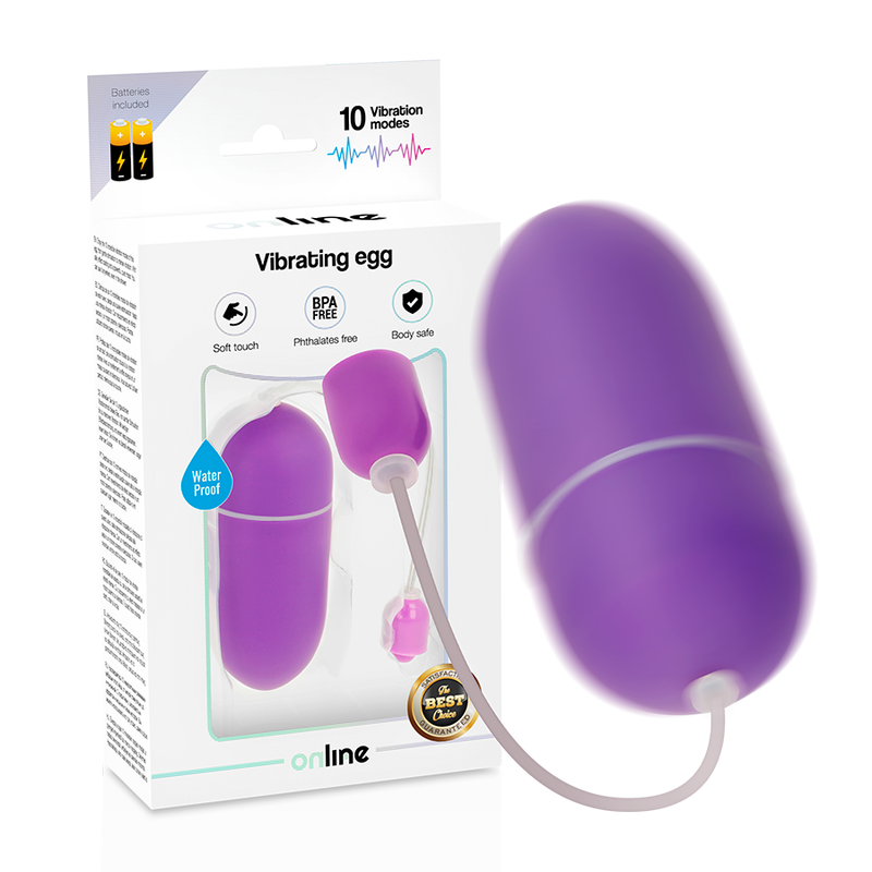 ONLINE - WATERPROOF VIBRATION EGG IN LILAC