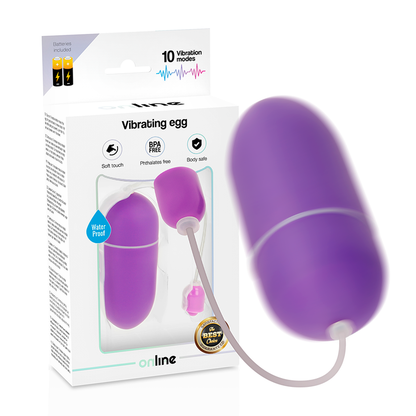 ONLINE - WATERPROOF VIBRATION EGG IN LILAC