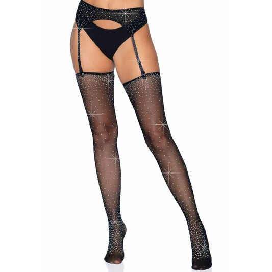 LEG AVENUE - GARTER BELT AND STOCKINGS SET IN ONE SIZE